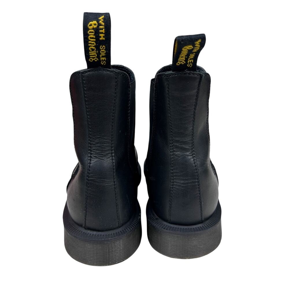 Dr. Martens Laura Black Smooth Leather Pull On Chelsea Boots 8 - Picture 3 of 7